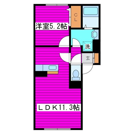 栄町駅 徒歩14分 1階の物件間取画像